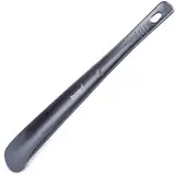 Die Schuhanzieher Schuhlöffel aus Kunststoff 35 cm mit Lochung zum Aufhängen z1555 (metallic-anthrazit)