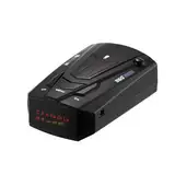 Homeponnew 360° Blitzer-Detektor – Sprachdetektor (12 x 7,5 x 6,5 cm) Auto-Sicherheitsgerät mit ABS-Gehäuse (Schwarz/Rot/Blau) (schwarz)