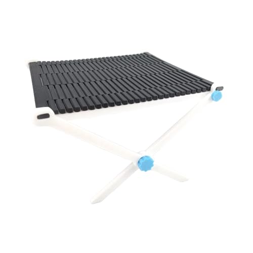 Gcerfby Tragbarer Rolltisch, leichte Outdoor-Möbel, Aluminium, aufrollbarer Campingtisch, leicht, 22 x 22 x 12,5 cm, leicht zu reinigen, tragbar für Camping, Rucksackreisen, Picknick, Terrasse
