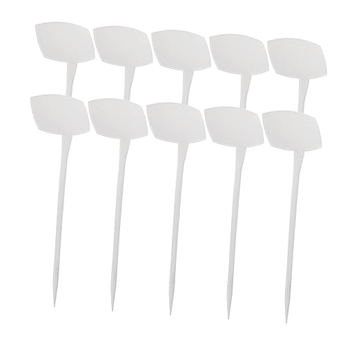 10 Stück Kunststoff Pflanzenetiketten T Förmige Gartenmarker für Einfache Beschriftung Wiederverwendbar und Waschbar für Garten und Blumenhandel