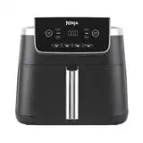 Ninja Air Fryer PRO 4.7L, Enkele Lade, 4-in-1, Airfryer, Roosteren, Opwarmen, Drogen, Voor 1-2 Porties, Digitaal, Voor Bevroren Voedsel, Anti-aanbak Lade & Mandje, 2000W, Zwart AF140EU