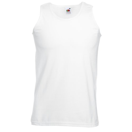 Fruit of the Loom Herren Tank Top Valueweight Athletic Vest 61-098-0 White L