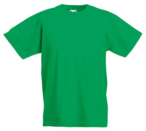 Fruit of the Loom Kurzarm Kinder-T-Shirt aus 100 % Baumwolle, alle Größen von t-shirteria L grün