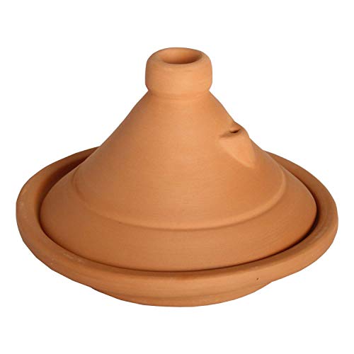 Casa Moro Marokkanische Tajine Beldi Ø 30cm zum Kochen für 3 bis 5 Personen Schmortopf unglasiert | Handmade Gartopf Tontopf | handgetöpfert aus Marrakesch | TA7032