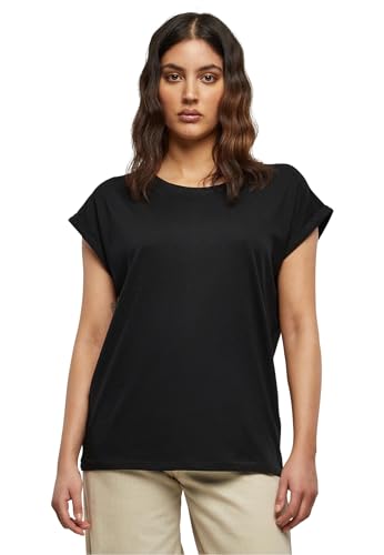 Urban Classics Damen Ladies Extended Shoulder Tee T Shirt, Schwarz, XL EU