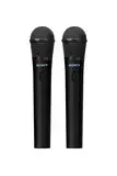 Sony ULTMIC1 - Kabelloses Mikrofonset mit 2 Mikrofonen und Empfänger, erweiterte Rauschunterdrückung, Duettunterstützung, 20-Stunden-Akku, stoßfest, perfekt für die ULT Power Sound Serie - Schwarz