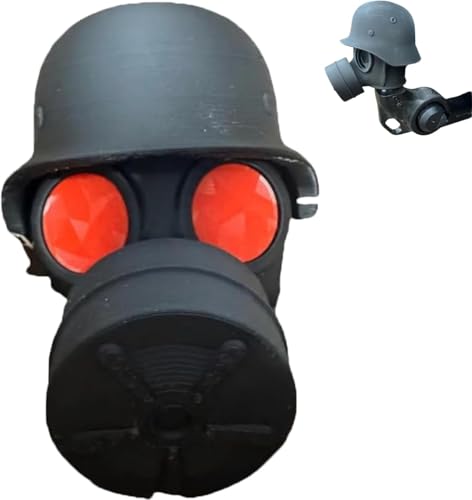 Anhängerkupplung Kugelabdeckung, Abdeckkappe für Anhängerkupplung mit Helm und Maske, Anhängerkupplungskugel für LKW, lustiges Abschleppzubehör (Rot)