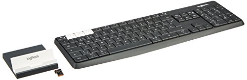 Logitech K375s Set aus Kabelloser Tastatur & Smartphone-Halterung, Bluetooth & 2.4 GHz Verbindung, Multi-Device & Easy Switch Feature, PC/Mac/Tablet/Smartphone, Deutsches QWERTZ-Layout - Graphit/Weiß