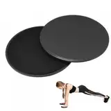 NHPY 1 Paar Sliders Fitness,Exercise Slider,Gleitscheiben Fitness Core Sliders Doppelseitige Gleitscheiben Gym Gliding Discs Gleitende Scheiben Gym Home Fitness Equipment(Schwarz)