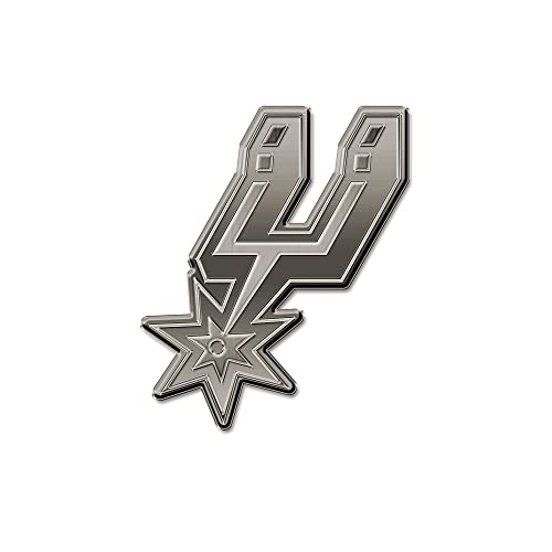 Rico Industries NBA San Antonio Spurs Antik Auto Emblem Antik Nickel Auto Emblem für Auto LKW SUV