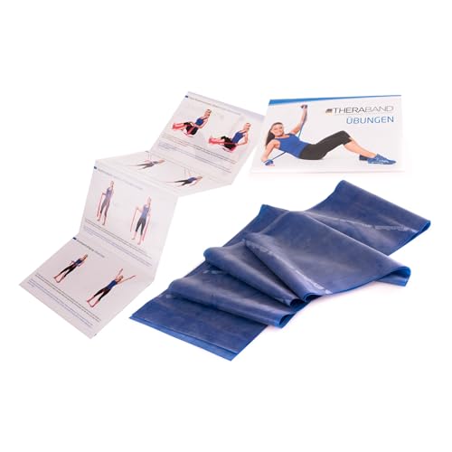 TheraBand Original Fitnessband – 2,5m Resistance Band für Ganzkörpertraining, Kraft & Flexibilität – Ideal für Physiotherapie, Fitness & Sport (2.5 metre, Blue/Blau)