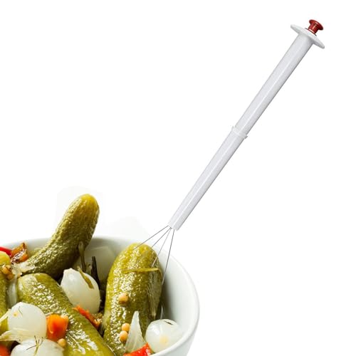 Pickle Fork Pack Pickle Grabber – 8-in-4-Multifunktions-Greifer für eingelegte Zwiebeln|Edelstahl-Olivengabel, Pickle-Picker, Pickle-Geschenk|Küchenhelfer|Perfekt für die sichere Handhabung von Pickle