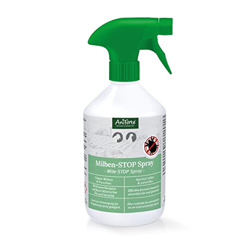 AniForte Milbenspray Hühner & Geflügel 500ml - gegen Milben & Parasiten, Milben Stop, Milbenmittel als Umgebungsspray & Kontaktspray, zur Vorbeugung & bei akutem Befall