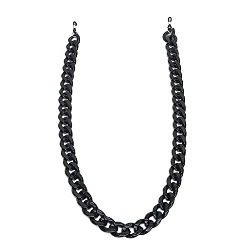 Voluxe Brillenkette, Schlüsselbandzubehör Gute Haltbarkeit Brillenband Sonnenbrillenkette Einfacher Stil Möbelkomponente für Zuhause(15 * 10 * 2cm-Black 1996)