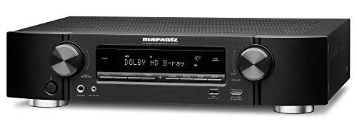 Marantz NR1510 5.2-Kanal AV-Receiver, Hifi Verstärker, HEOS Multiroom, Musikstreaming, AirPlay 2, Bluetooth, Wi-Fi, WLAN, 6 HDMI Eingänge, Alexa Kompatibel