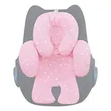 JYOKO Kids Sitzverkleinerer Antiallergikum Universal Baby 100% Baumwolle (Pink Sparkles, Enthält eine Kopf- und eine Körperstütze, 2 Teile)