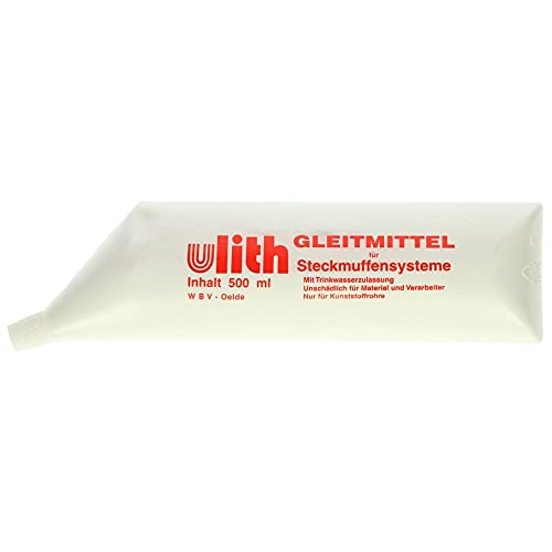 Gleitmittel 500 ml Ulith für KG Rohre Schmiermittel Gleitmittel Abwasserrohr HT KG Rohr