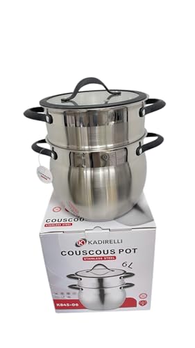 Generisch Couscous Topf Couscoussiere Kuskus Dampfgarer Kochtopf Induktion 6 Liter