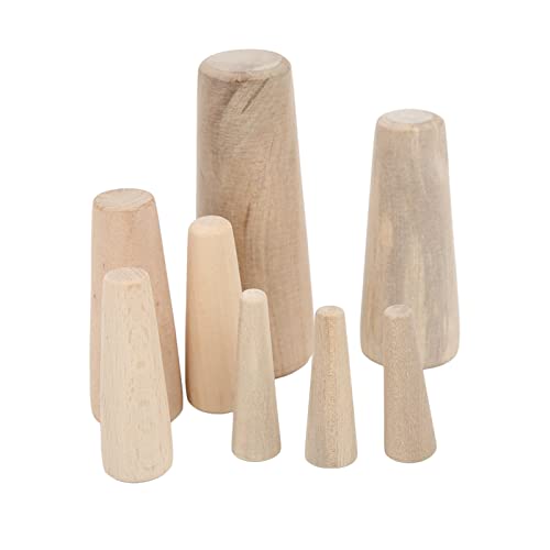 Durchbruchstopfen-Kit, 10 Stück Notstopfen aus Holz, Verjüngt durch den Rumpf, Notstopfen aus Weichem Holz, Ablassstopfen für Boote, Yachten
