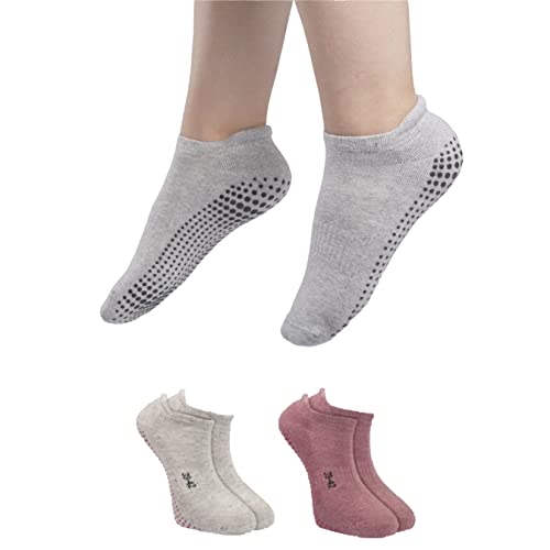 RØDER 2 Paar Stoppersocken Damen & Herren • Yoga Socken • Antirutschsocken • ABS Socken • Haussocken mit Noppen • Stoppersocken Herren (39-42 d/r)
