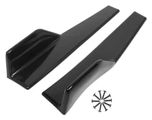 Trittbretter Schweller Für Ford Für Focus MK2 MK3 MK4 Für Fiesta Für Ecosport Für Mondeo Für Fusion Für Transit Für B-MAX Seite Rock Verlängerung Protector Körper Kit Seitenschweller(Farbe:Schwarz)