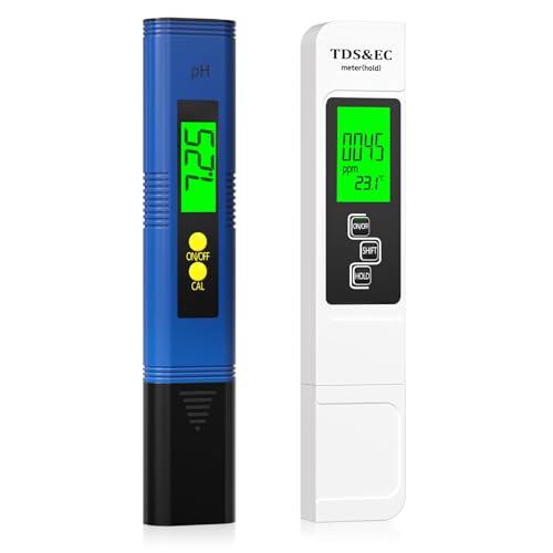 RUNBO pH Messgerät Wasser 4 in 1 - pH Wert Messgerät für pH/TDS/EC/Temperatur, Digital Wasserqualität Tester für Aquarium, Pools, Trinkwasser, Schwimmbad
