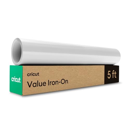 Cricut 2011135 Value Iron-On, Vinyl, Weiß, 1.5m (5ft)