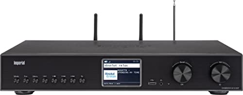 Imperial DABMAN i510 BT - Hifi-Tuner Internetradio / Digitalradio (DAB+ / DAB / UKW / WLAN / LAN, Bluetooth senden und empfangen, USB, Streamingdienste Amazon Music, Napster uvm.) schwarz