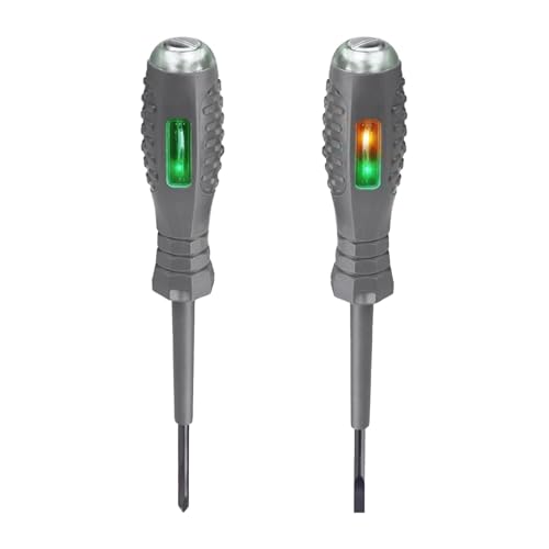 2-in-1 High Torque Strong Magnetic Screwdriver Electricity Detector | Elektrischer Tester Schraubendreher | Licht Farblicht Elektrospannungsprüfstift | Punktkontakt Teststift Schraubendreher