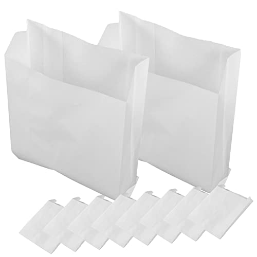 SKISUNO 100Stücke Lebensmittelsäcke aus Papier Wiederverwendbare Snackverpackung für Süßigkeiten für Veranstaltungen Geburtstagsfeiern und Takeaway Bestellungen