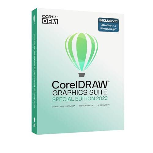 COREL CorelDRAW Graphics Suite Special Edition 2023 OEM inkl. AfterShot 3 + PhotoMirage Express Dauerlizenz DVD-Box