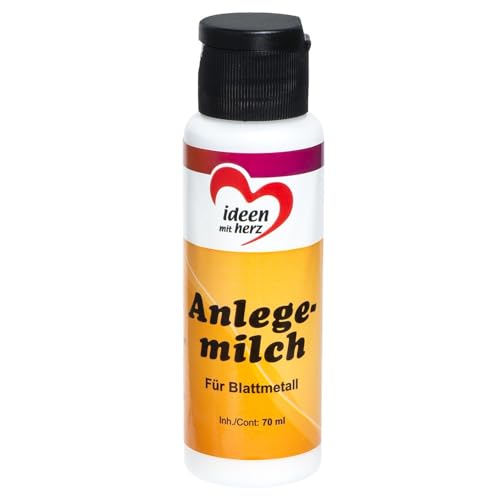 Ideen mit Herz Anlegemilch für Blattmetall | Blattgold-Kleber | 70 ml