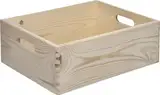 Weitere Stapelbox Holz Gr. M 30 x 40 x 13,5 Holzkiste Holzbox Kiste Box