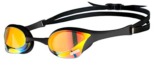 Arena Schwimmbrille Cobra Ultra Swipe Mirror, Yellow Copper-Black