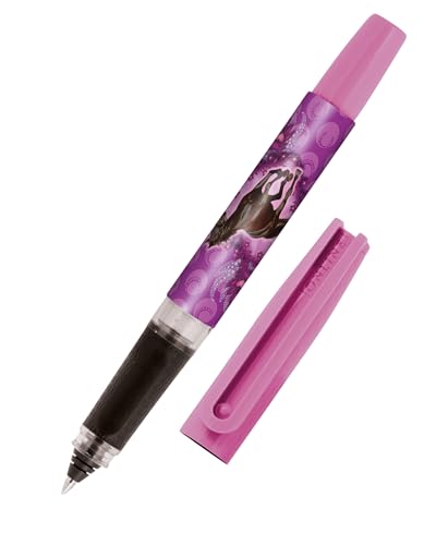 Online Tintenpatronen-Rollerball Bachelor Design Pferd, für Rechtshänder und Linkshänder, ergonomisches Griffstück, Roller-Ball, Standard-Tintenpatronen, inkl. Kombipatrone blau