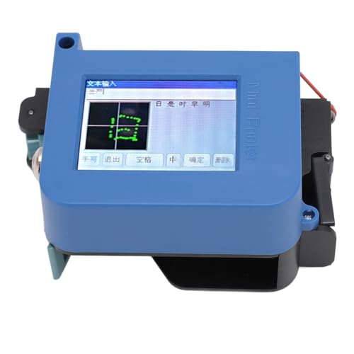 Hand Tintenstrahldruckerpistole, Tragbarer Tintenstrahlkodierer mit 2,4 Zoll Touchscreen, Tragbares Taschenkodierungsgerät für Etikettenproduktion, Datum, Uhrzeit, Barcode, QR