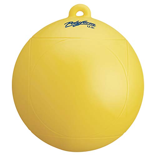 polyform Herren 18314701 WS Series Wasserski-Boje-20,3 x 21,6 cm, Gelb, Each