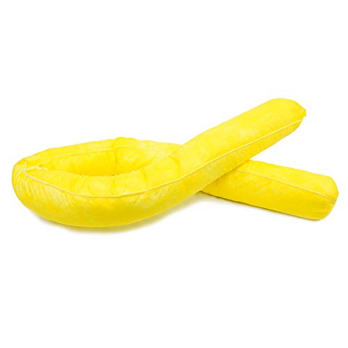 Mobiler Hochwasserschutzschlauch - 120 x 7,5 cm - Gelb Schutz vor Überschwemmung, Abdichtung & Zugluftstopper ✓ Stapelbar & Wiederverwendbar ✓ Vielseitiger Einsatz für Krisenvorsorge und mehr