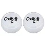 Zeizafa Leichtgewichtiges Golf-Training, zweilagig, Driving Range, Golf-Putting-Trainingshilfe, Golfball, einfache Anwendung, Golf-Übung für Hinterhof, flache Form, 2 Stück