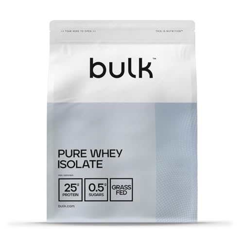 Bulk Pure Whey Protein Isolat 90, Proteinpulver-Shakes, Protein Pulver, Eiweißpulver, Vanille, 500 g