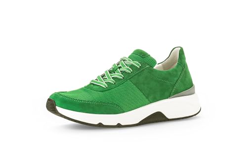 Gabor Damen Low-Top Sneaker, Frauen Halbschuhe,schnürer,Plateausohle,straßenschuhe,Strassenschuhe,Sportschuhe,Turnschuhe,Verde,42.5 EU / 8.5 UK