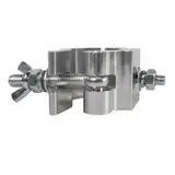 1 x leichte Traversenschellen, Bühnenrohrschelle aus Aluminiumlegierung, Bühnenklemme für 4 - 5,2 cm Rohre, O-Klemme, manuelle Installation, verbesserte Stabilität, Theater-, Pub-Event-Beleuchtung (C)
