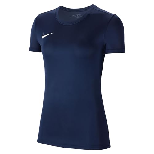 Nike Damen Dri-FIT Park 7 Fußball-Trikot, Midnight Navy/White, XS