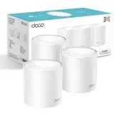 TP-Link Deco X1500 Mesh WLAN Set (3 Pack), ??-?? ? AX1500 Dual Band Router & Repeater, 2X Gigabit Ports für Jede Einheit, für Häuser mit 4-5 Schlafzimmern, Umfassender Jugendschutz, WPA3