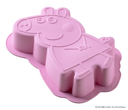 Dr. Oetker Silikon-Motivbackform Peppa Wutz – 1200 ml, säureresistent und hitzebeständig – Perfekt zum Backen mit Kindern und Fans von Peppa Pig, ideal für Kindergeburtstage, Pink