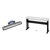 Casio CDP-S110BK Digitalpiano schwarz mit 88 gewichteten Tasten & CS-46P Basisstand schwarz für Casio CDP-S100, CDP-S350