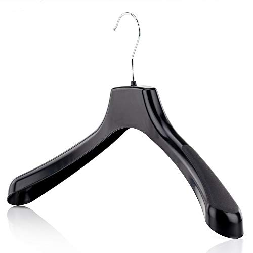 Hangerworld 20 Stabile Kunststoff Kleiderbügel 42cm Schwarz Ideal Für Oberkleidung