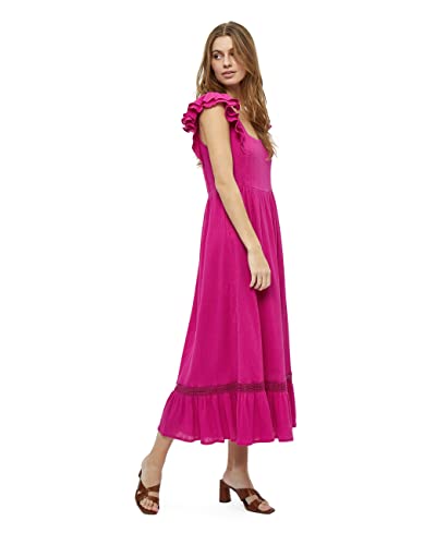 DESIRES DamenÄrmelloses Kleid in der Mitte der W, Festvial Fuchsia, S