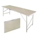 BAUPROFI Multifunktionstisch Klapptisch Camping Festival Tapeziertisch 178 x 56 x 75 cm