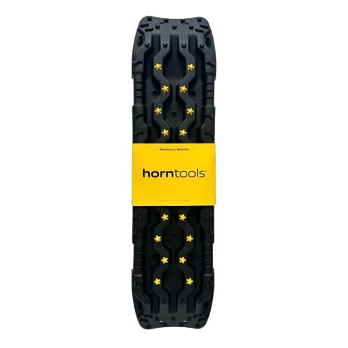 Horntools Recovery Boards 2 Stück für für 4X4 Offroad, Schlamm, Sand, Schnee, Sandbleche, Sandbretter, Anfahrthilfe für PKW, Wohnmobil, Van, Bergeboards